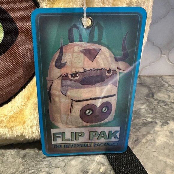 Avatar: The Last Airbender Appa Reversible Plush Flip Backpack – NWT - Picture 12 of 13